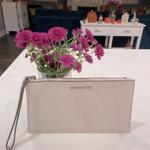 Michael Kors Gray Wristlet New